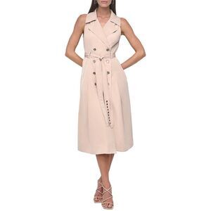Dkny Womens  Fit & Flare Vest Dress, Pink